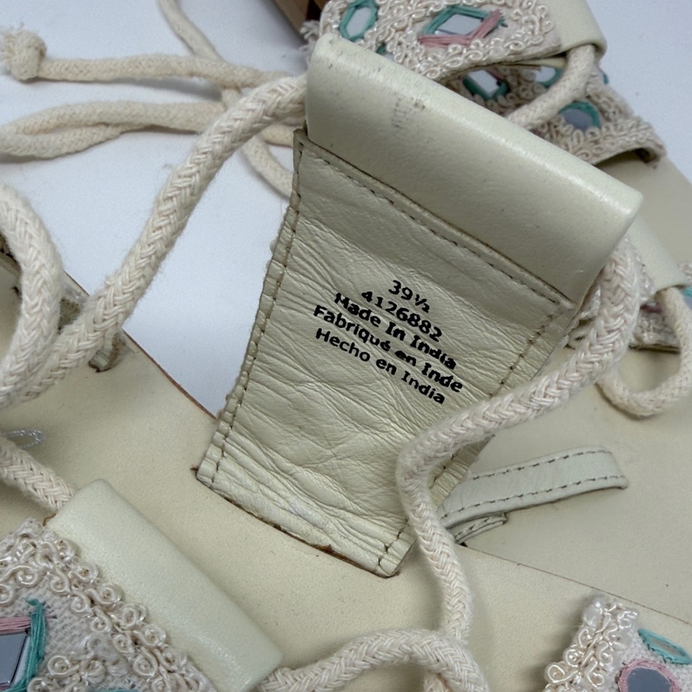 Free People Lace Up Sandals 9.5 39.5 New - Picture 5 of 5